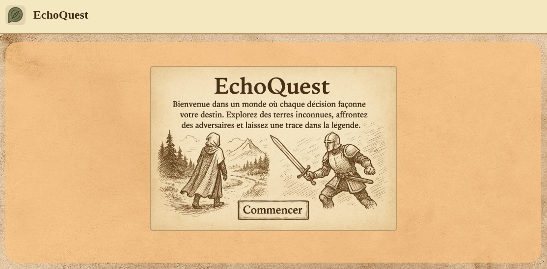 EchoQuest — RPG textuel médiéval